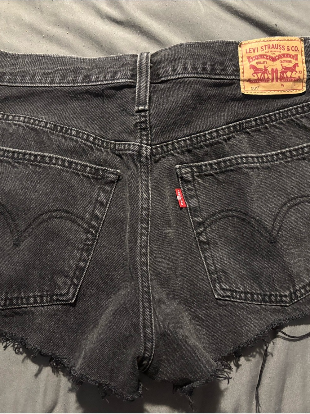 Levi's Black Denim shorts 501